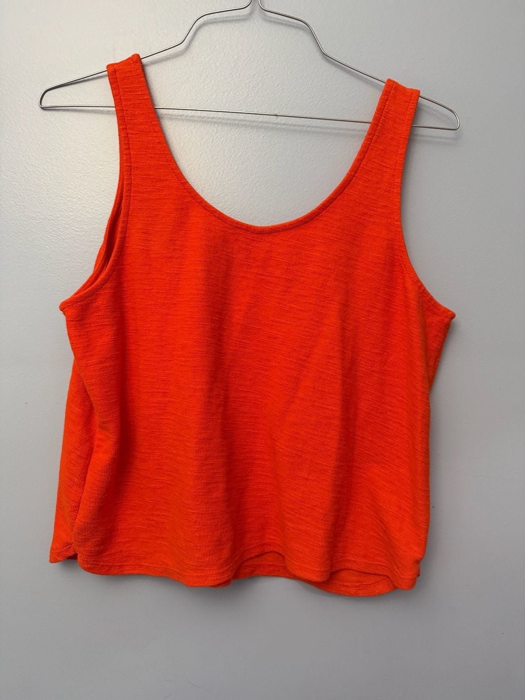 Old Navy Orange Cropped Knit Sleeveless Sweater Tank Top, Medium 4