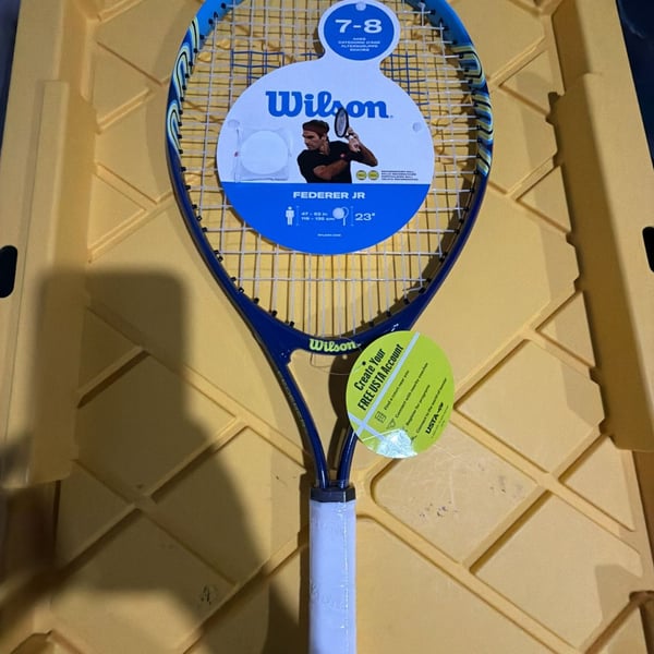 Wilson Federer Junior 23 Tennis Racket Ages 7-8 Blue