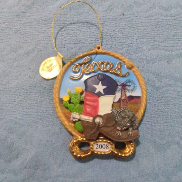 Danbury Mint 2008 Annual Texan Holiday Texas Ornament