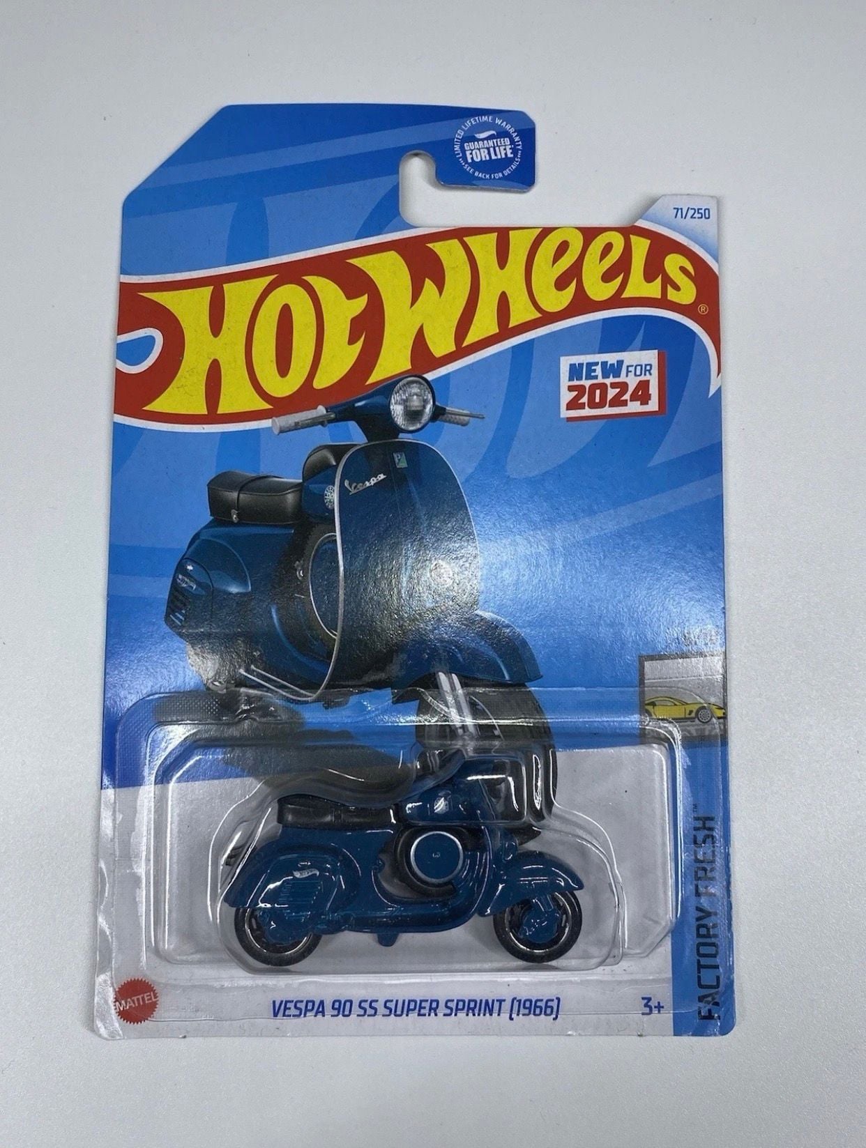 Hot Wheels Factory Fresh Vespa 90 SS Super Sprint (1966) Blue 2024 1