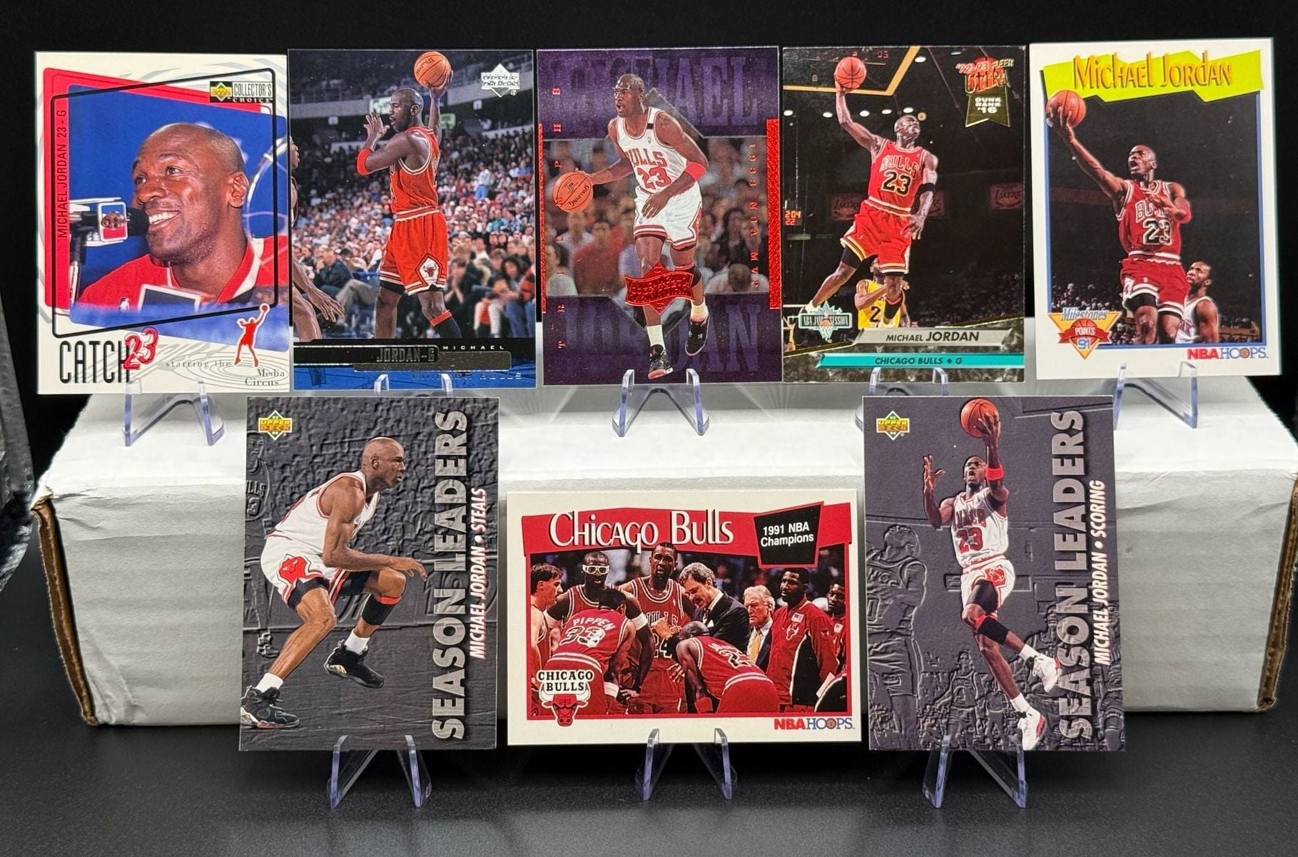MICHAEL JORDAN Basketball 8 Card Lot Chicago Bulls INVESTMENT Vintage THE GOAT 2
