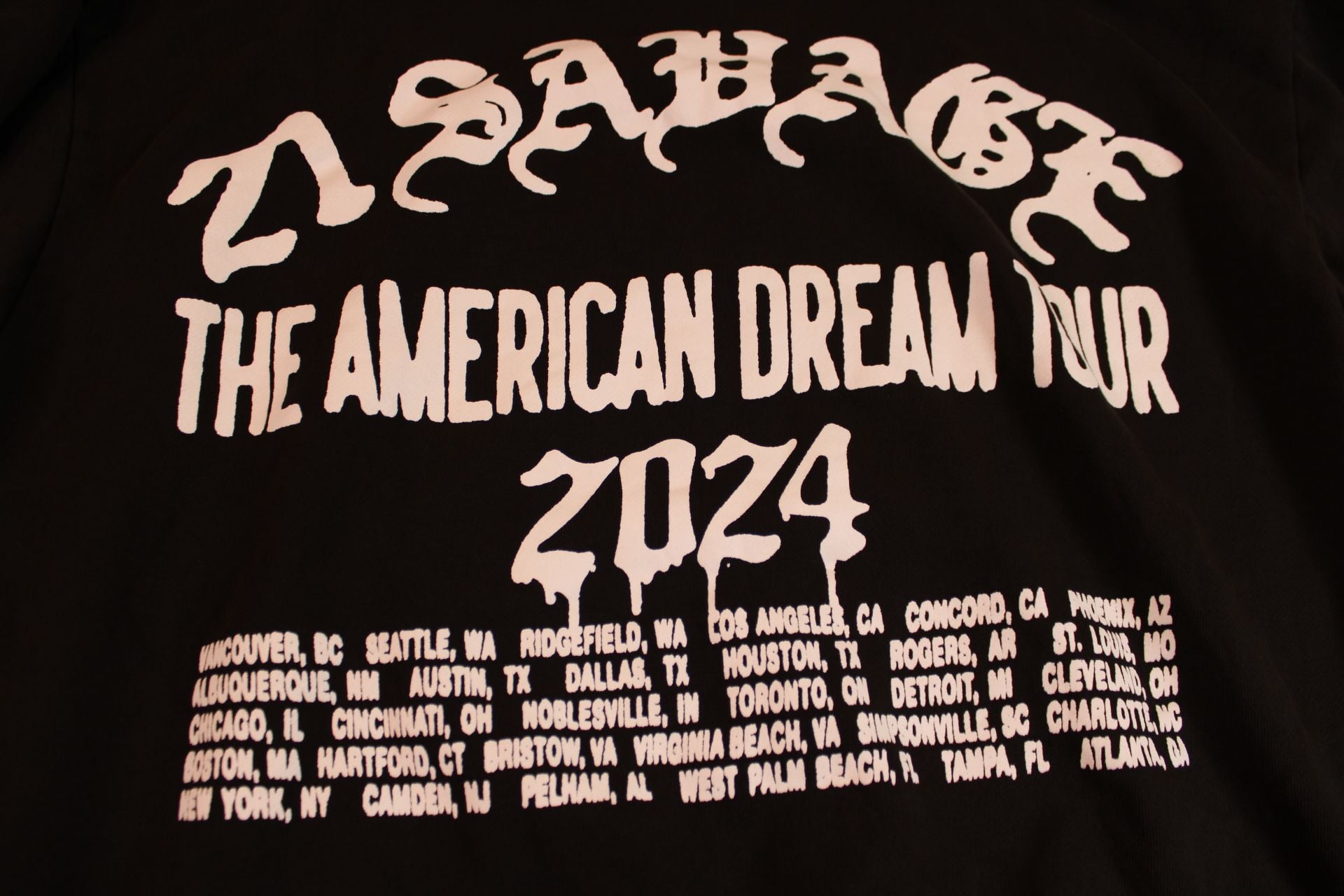 21 Savage Tour Graphic Print Black Hoodie 10