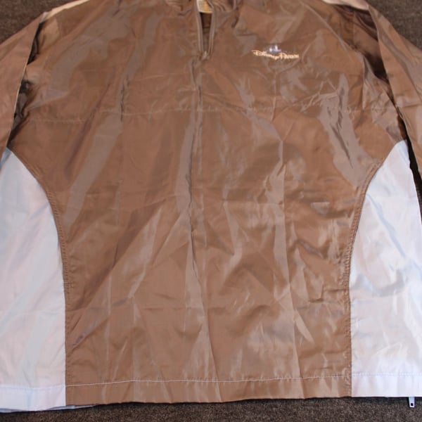 Disney Parks Walt Disney Windbreaker Rain Jacket Packable Blue Gray M/L