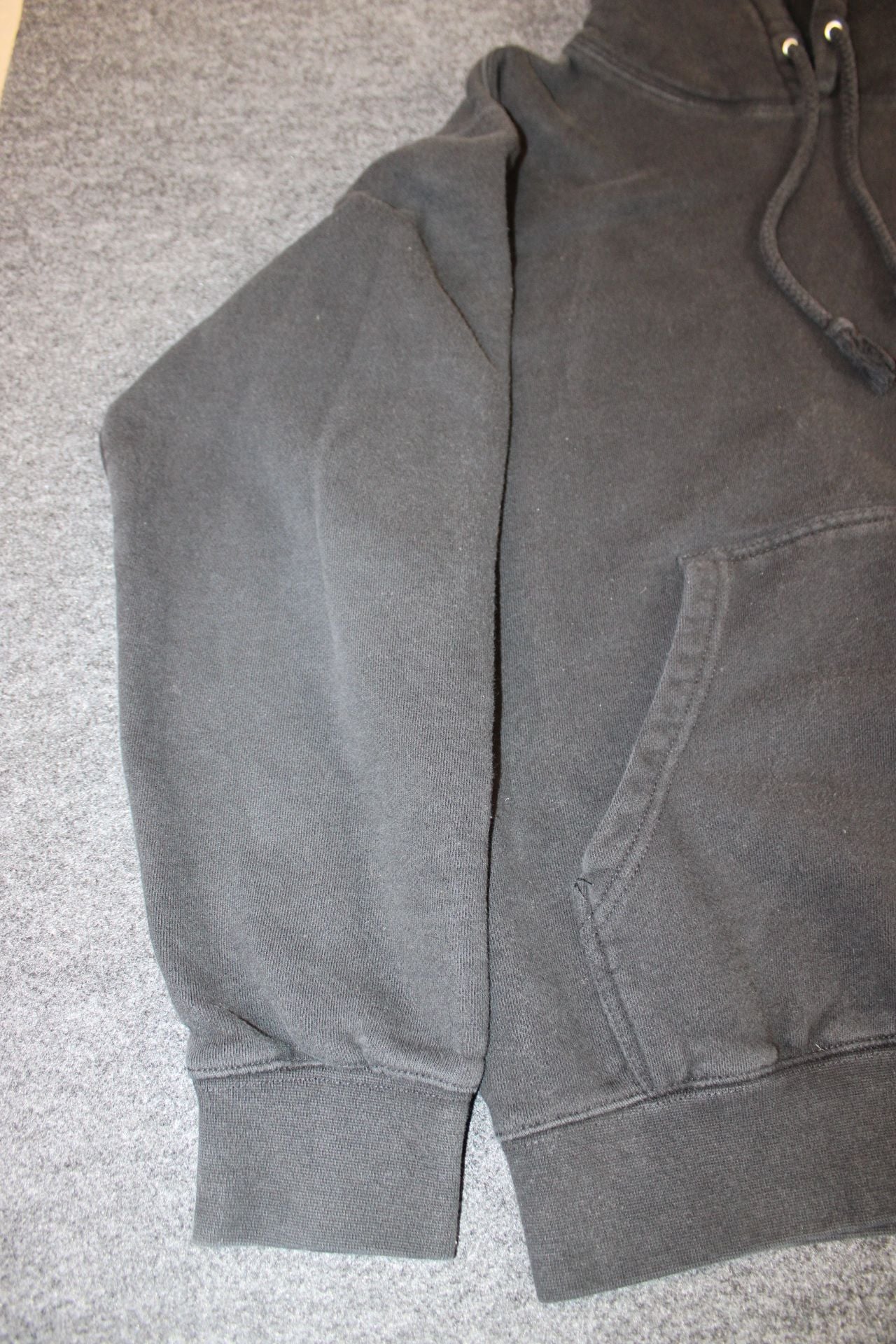 Slunks Black Pullover Hoodie with White Chest Logo 5