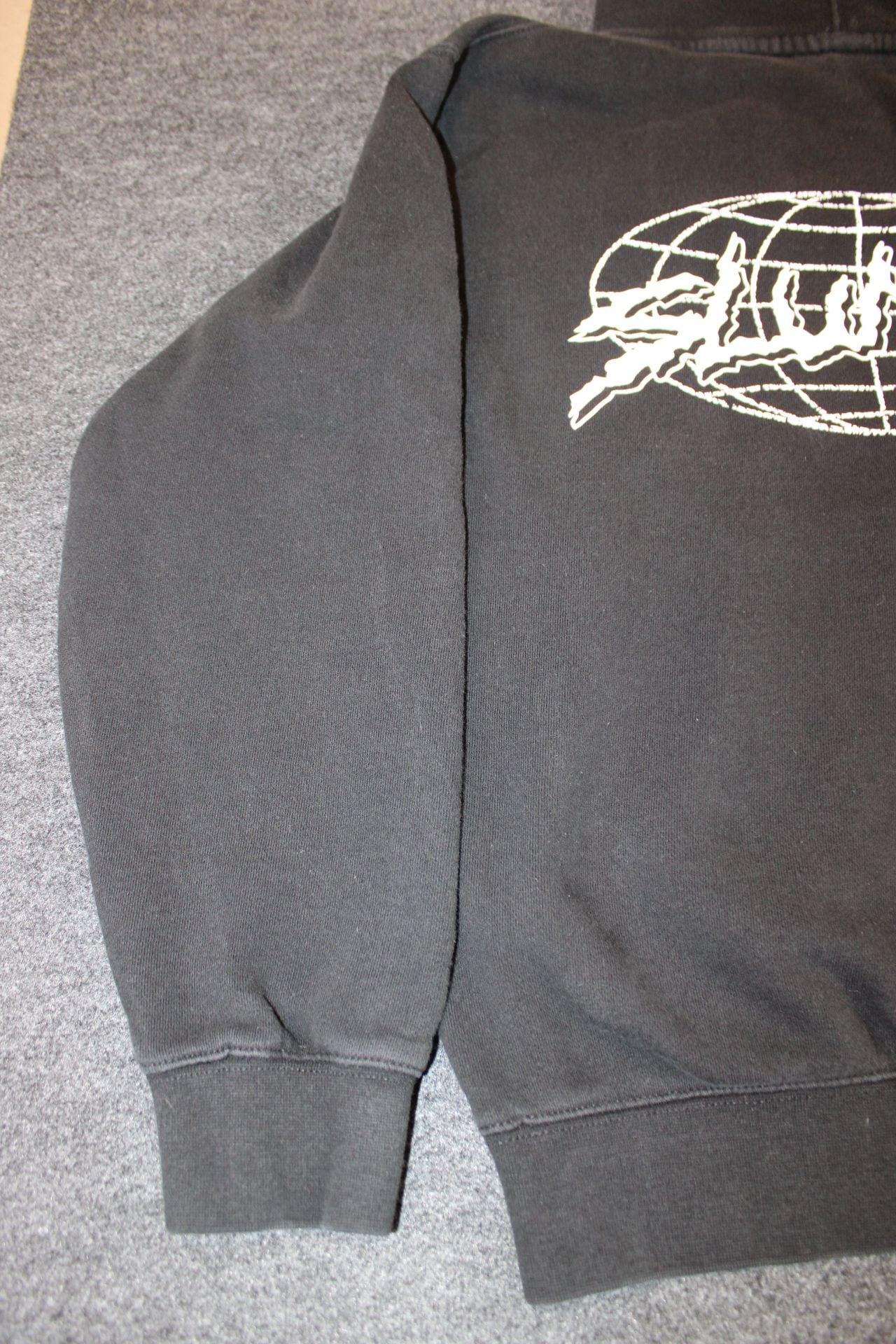 Slunks Black Pullover Hoodie with White Chest Logo 10