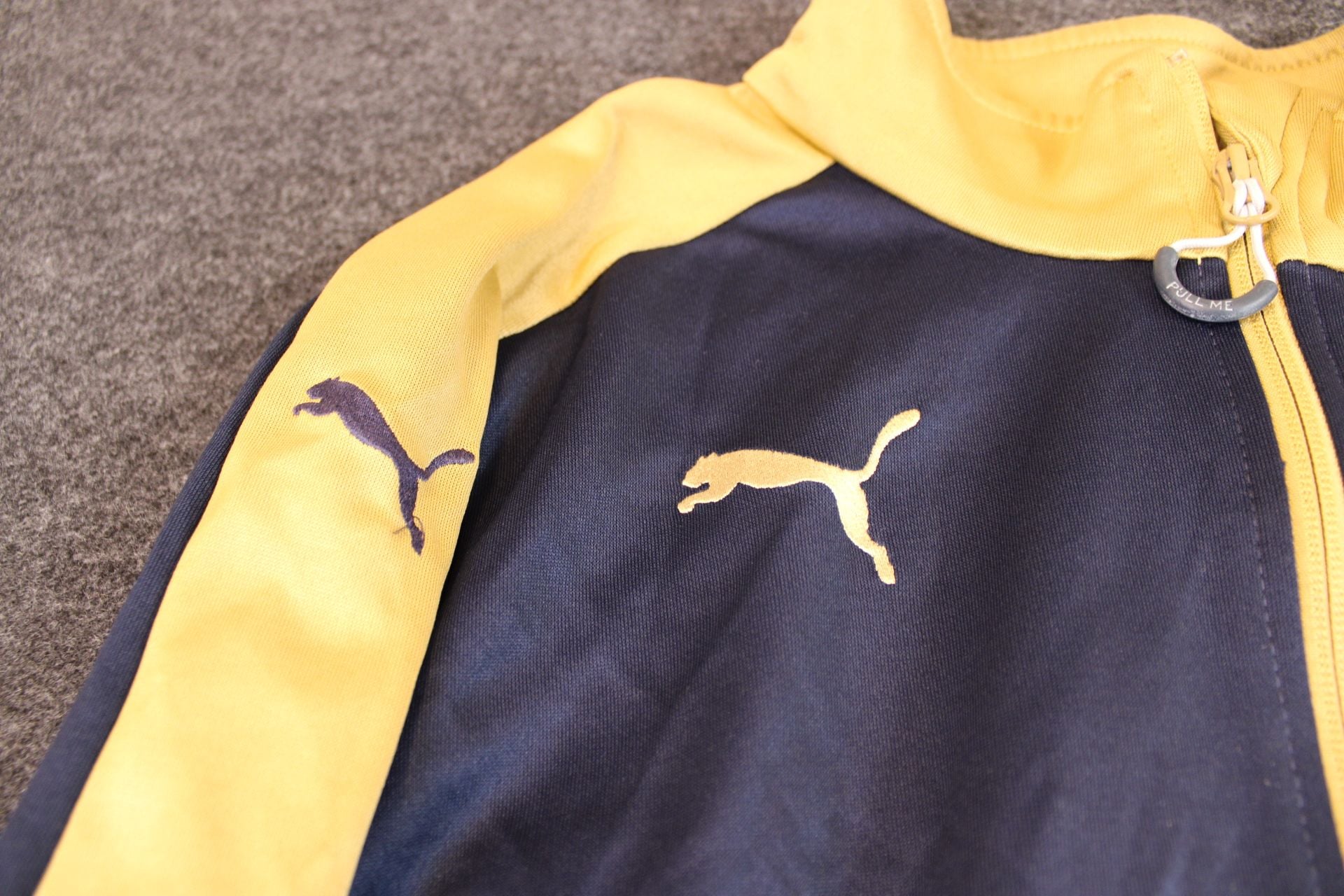 2015-16 Arsenal Puma Track Jacket Navy Gold Full Zip Fly Emirates 6