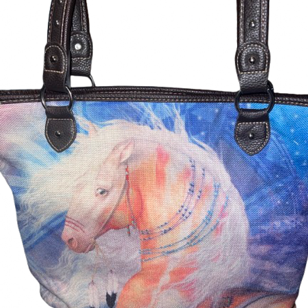 Montana West Horse Canvas Tote Bag
