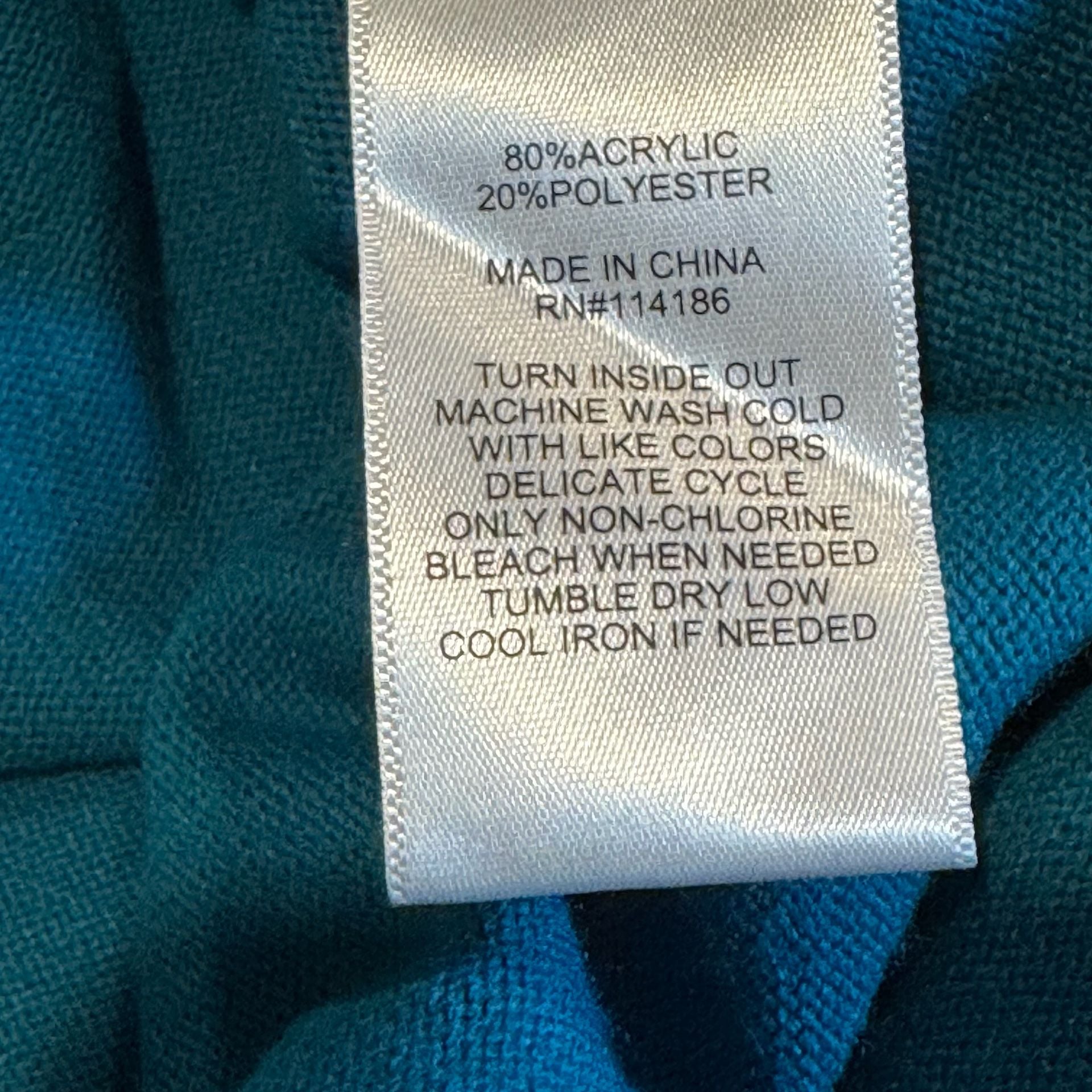 Juicy Couture Women’s Small Teal Blue Heart Logo Crewneck Sweater Y2K 8