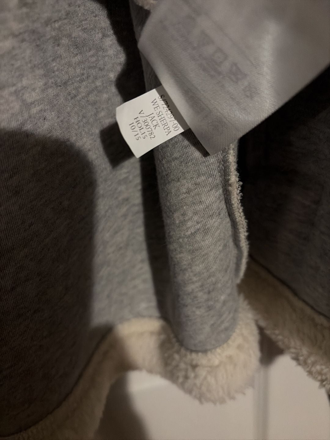 Vintage Banana Republic Cream Sherpa Fleece Full Zip Jacket XL#y2k 5