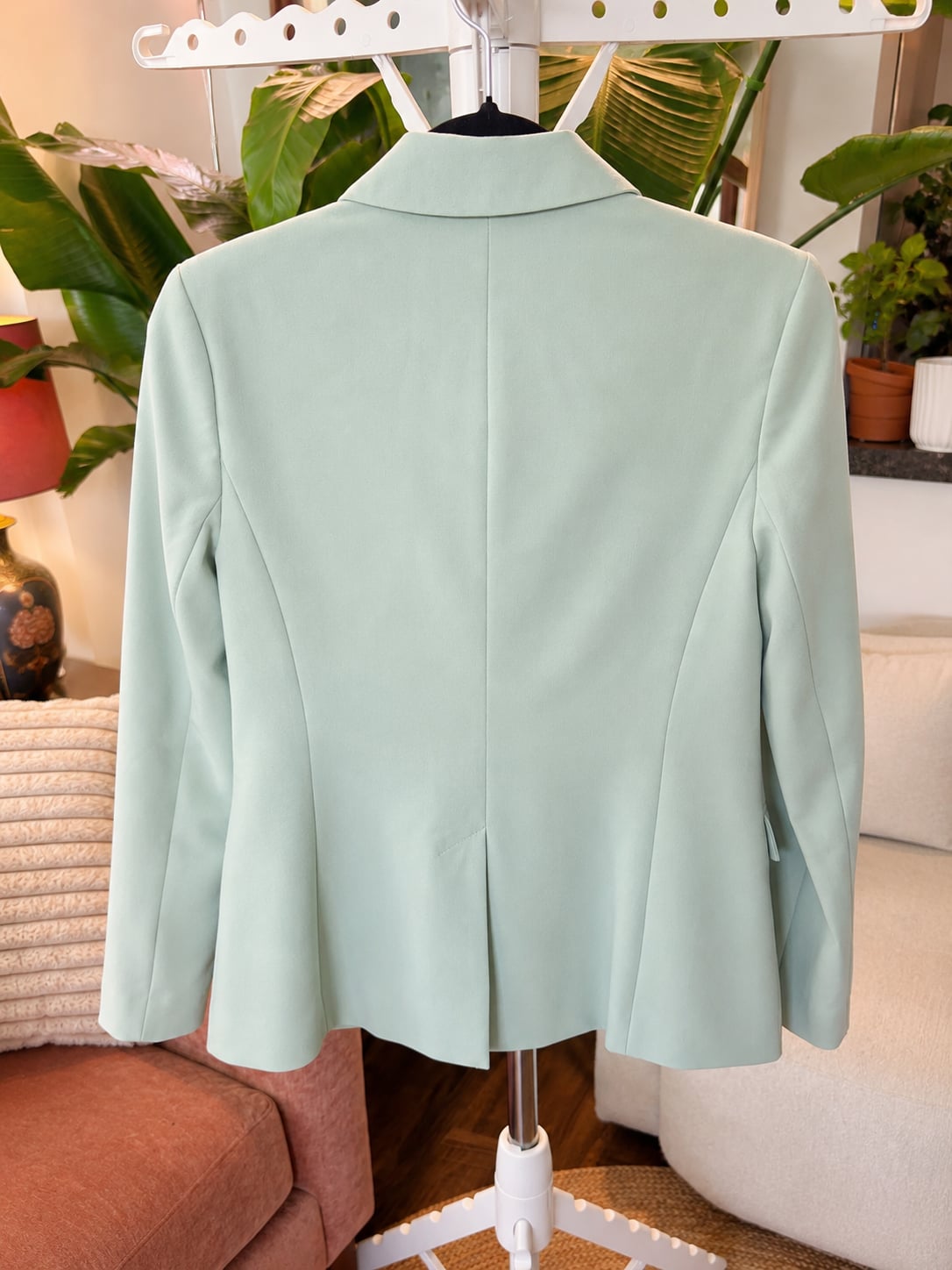 Nine West Mint Green Double Breasted Blazer Jacket XS 3