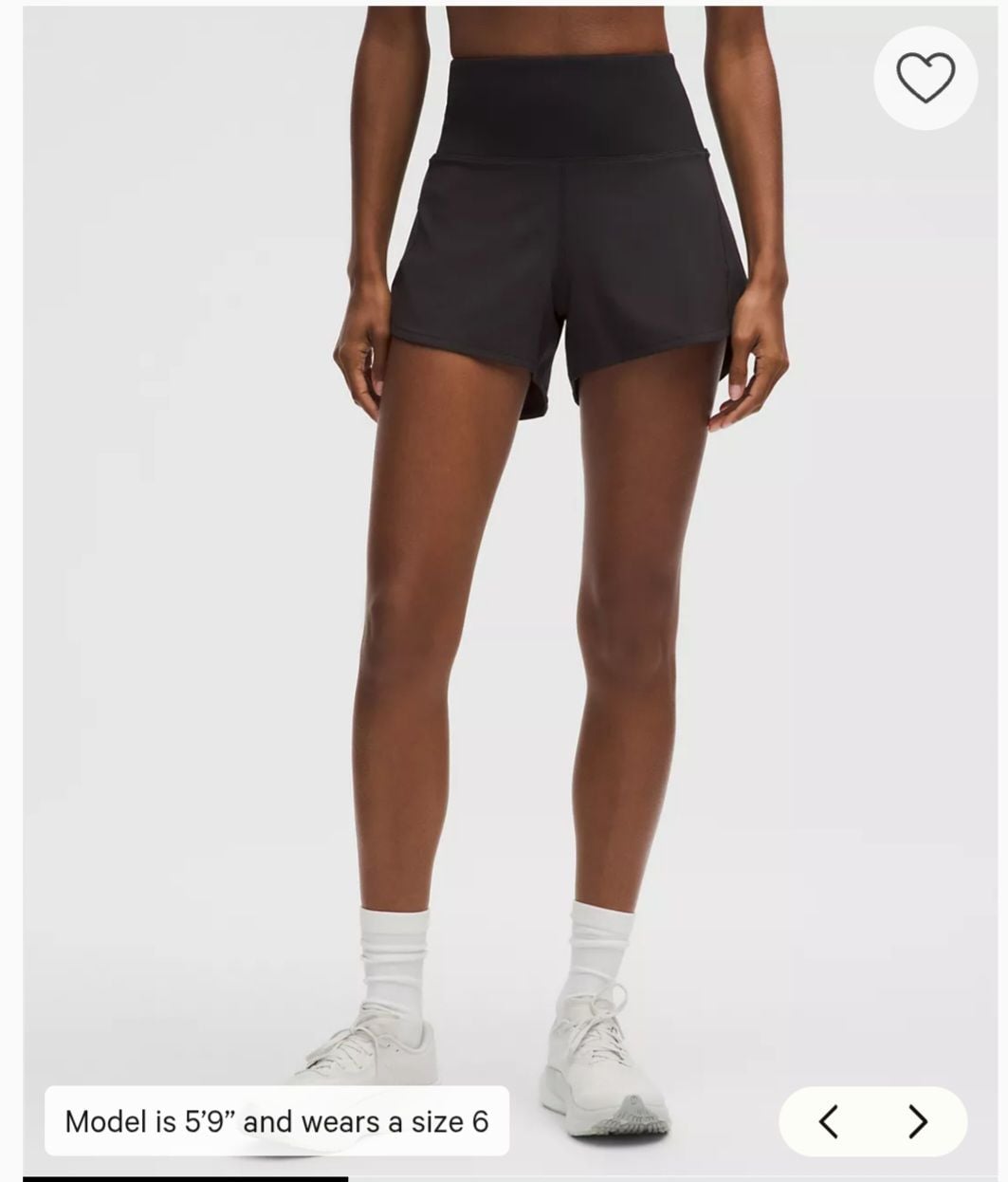 123 Lululemon Speed Up HR Short 4" *Lined Black Size 18 *SOLD OUT 3