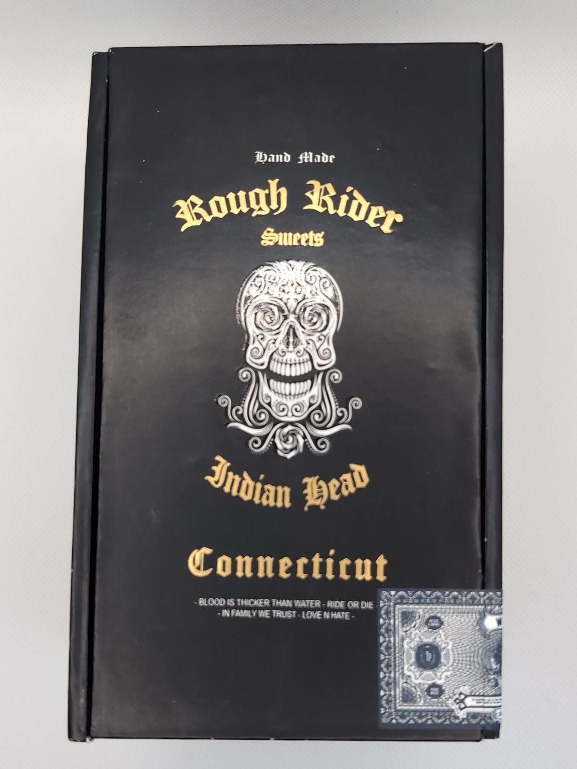 Indian Head Rough Rider Sweets Connecticut Lonsdale Cigar Box 1