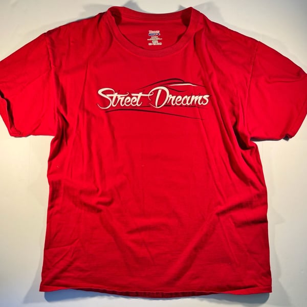 Hanes Beefy-T Street Dreams Red Graphic T-Shirt XL