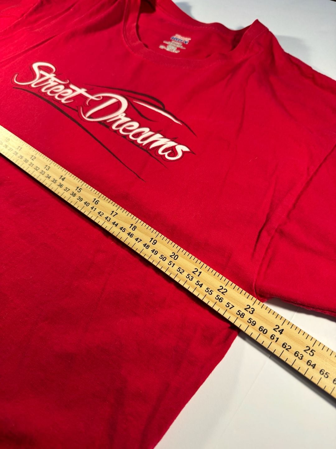 Hanes Beefy-T Street Dreams Red Graphic T-Shirt XL 4