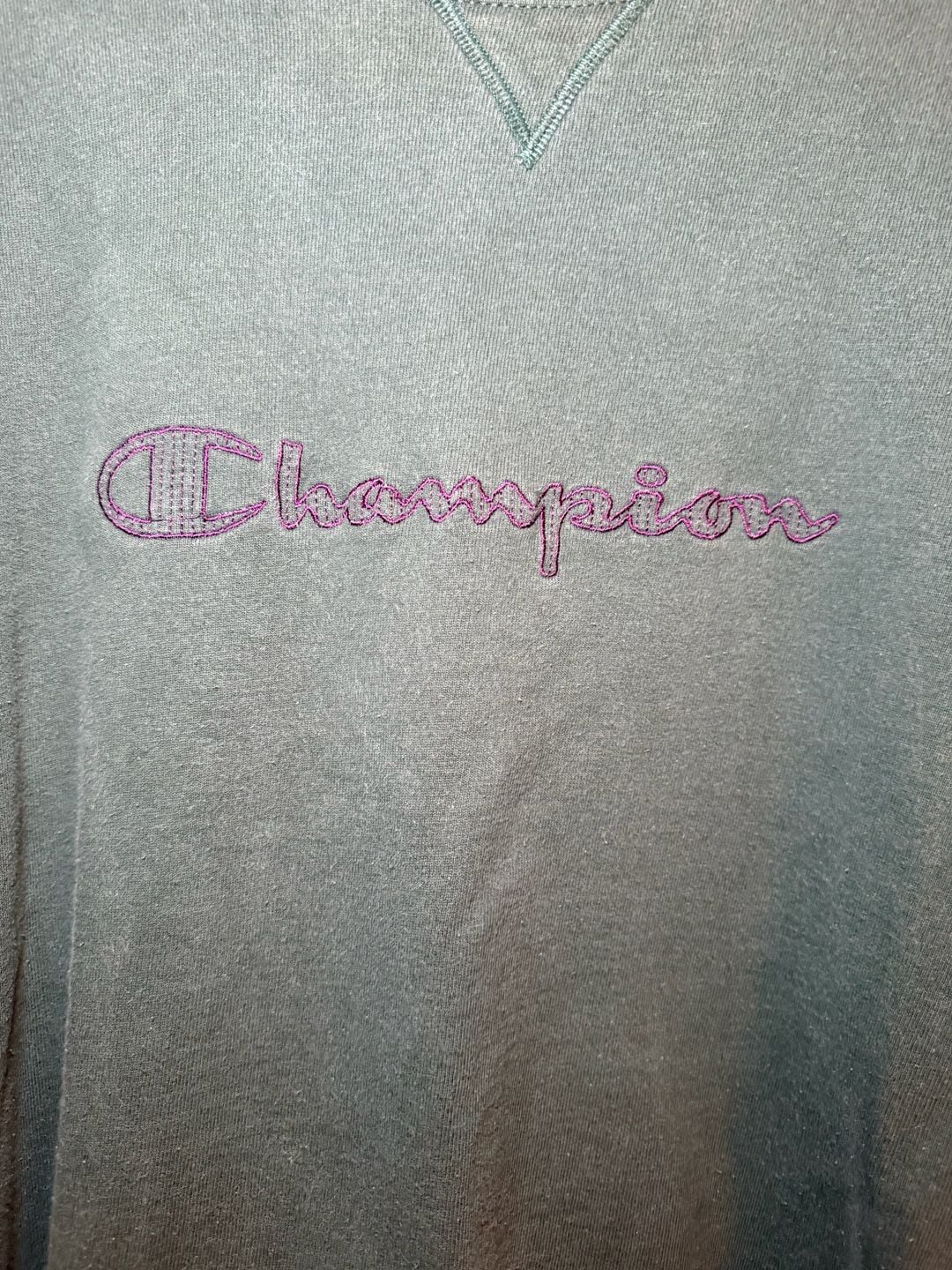 Vintage 90s Champion Reverse Weave Crewneck Sweatshirt Dark Green XL 4