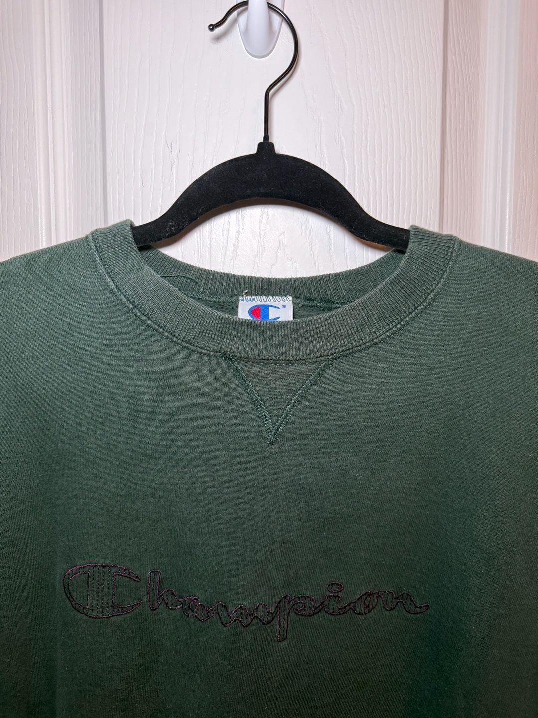 Vintage 90s Champion Reverse Weave Crewneck Sweatshirt Dark Green XL 5