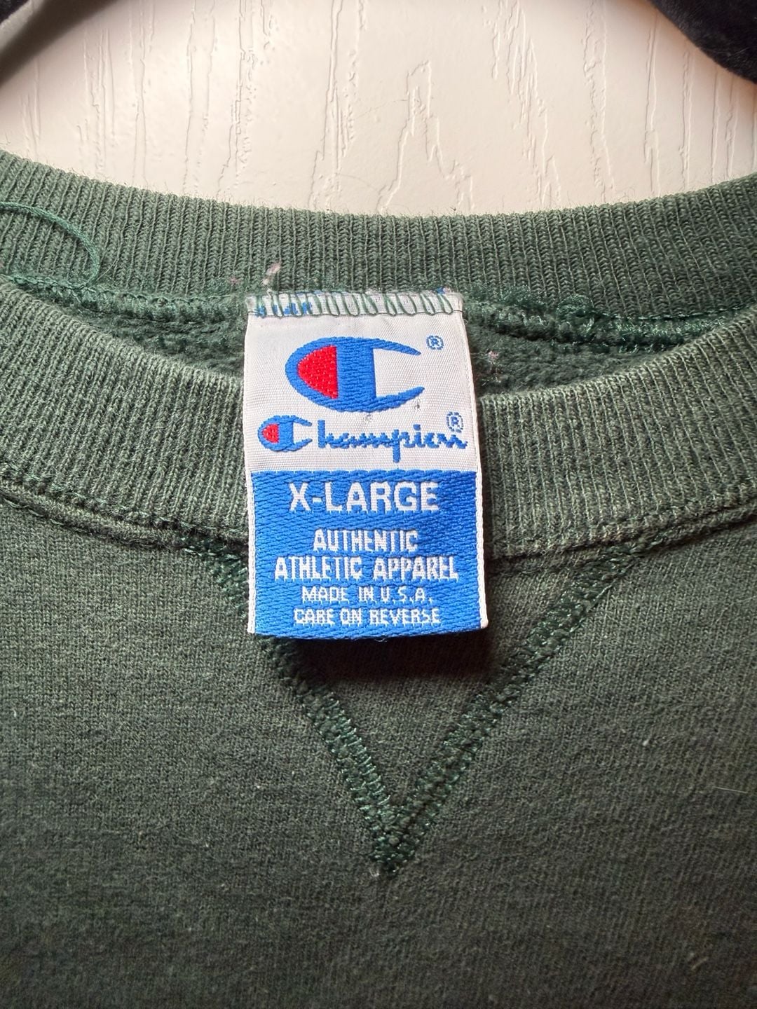 Vintage 90s Champion Reverse Weave Crewneck Sweatshirt Dark Green XL 6