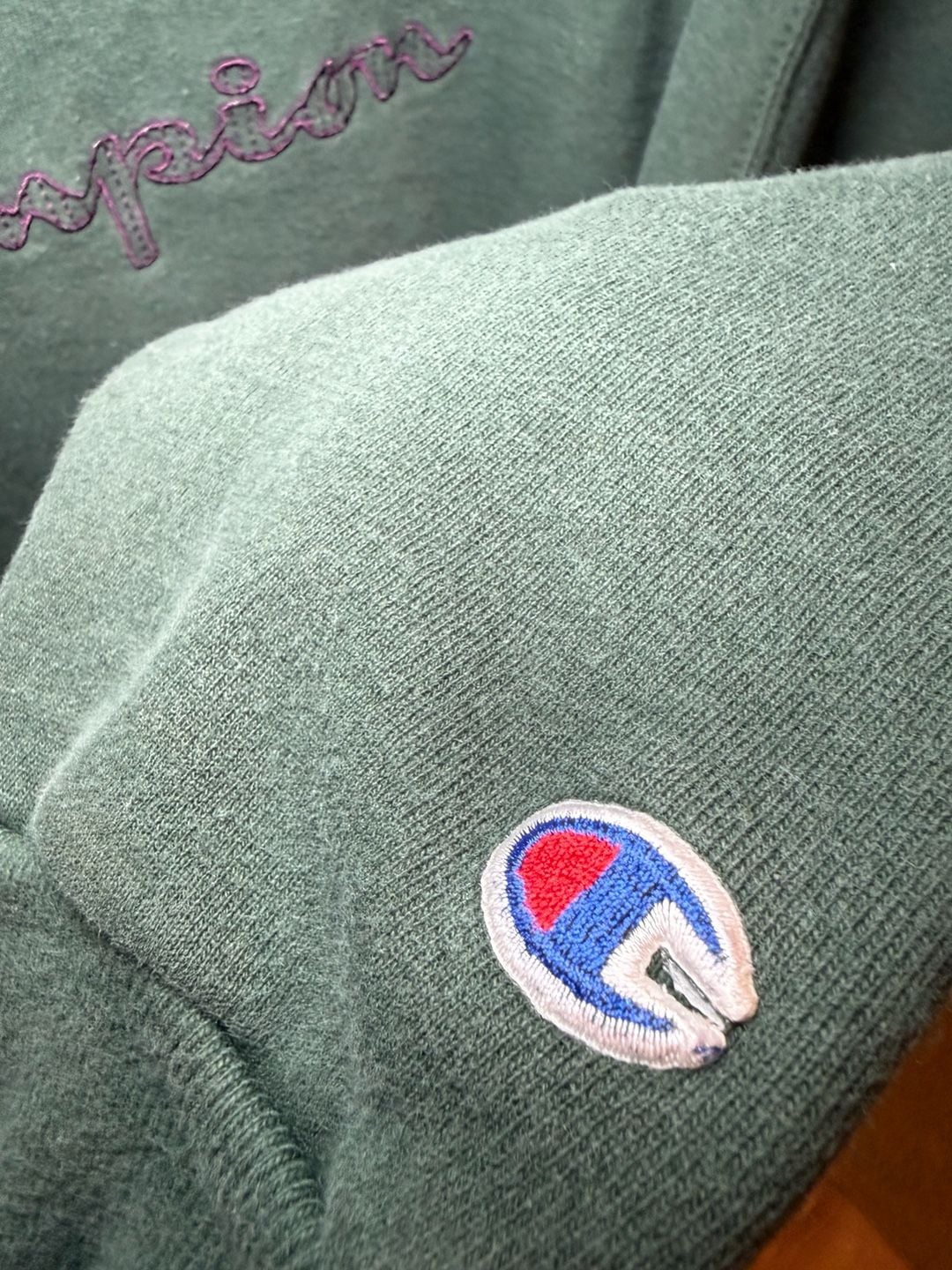 Vintage 90s Champion Reverse Weave Crewneck Sweatshirt Dark Green XL 8