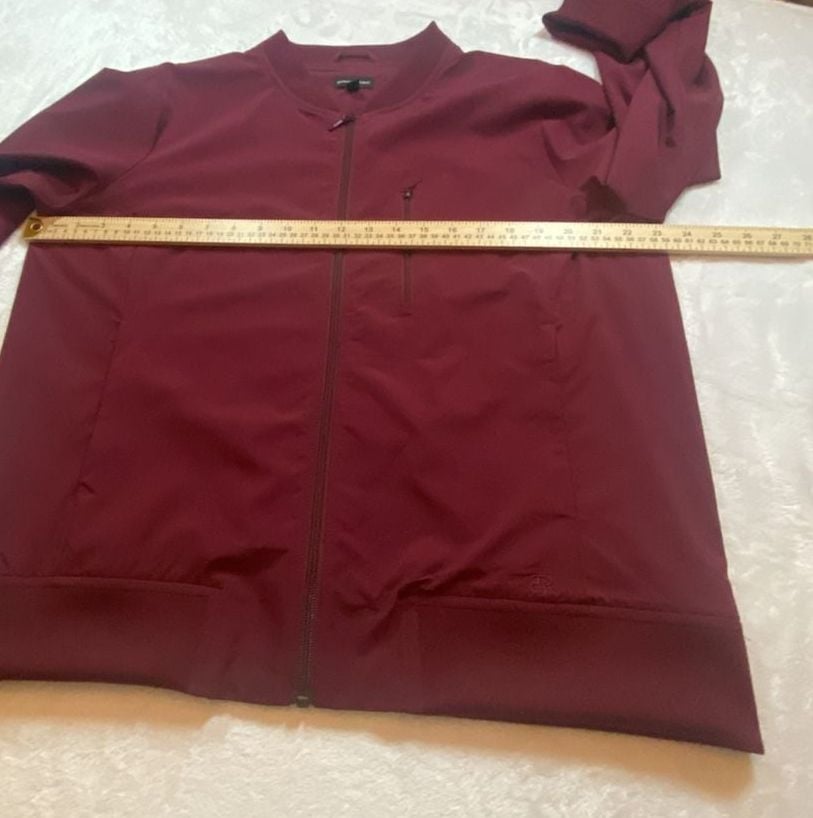 Banana Republic Women's Bomber Jacket BURGUNDY L, NWT 8