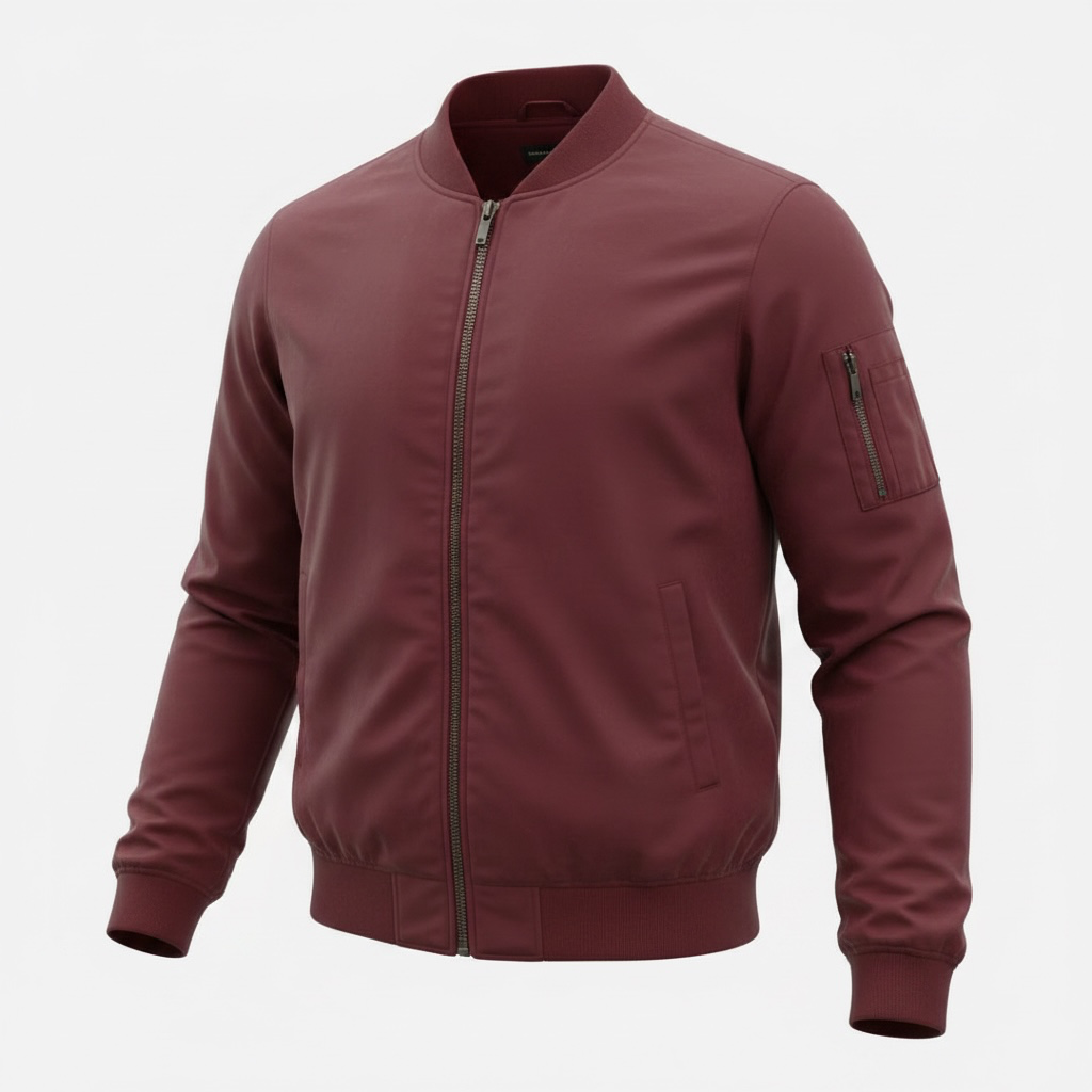 Banana Republic Women's Bomber Jacket BURGUNDY L, NWT 2