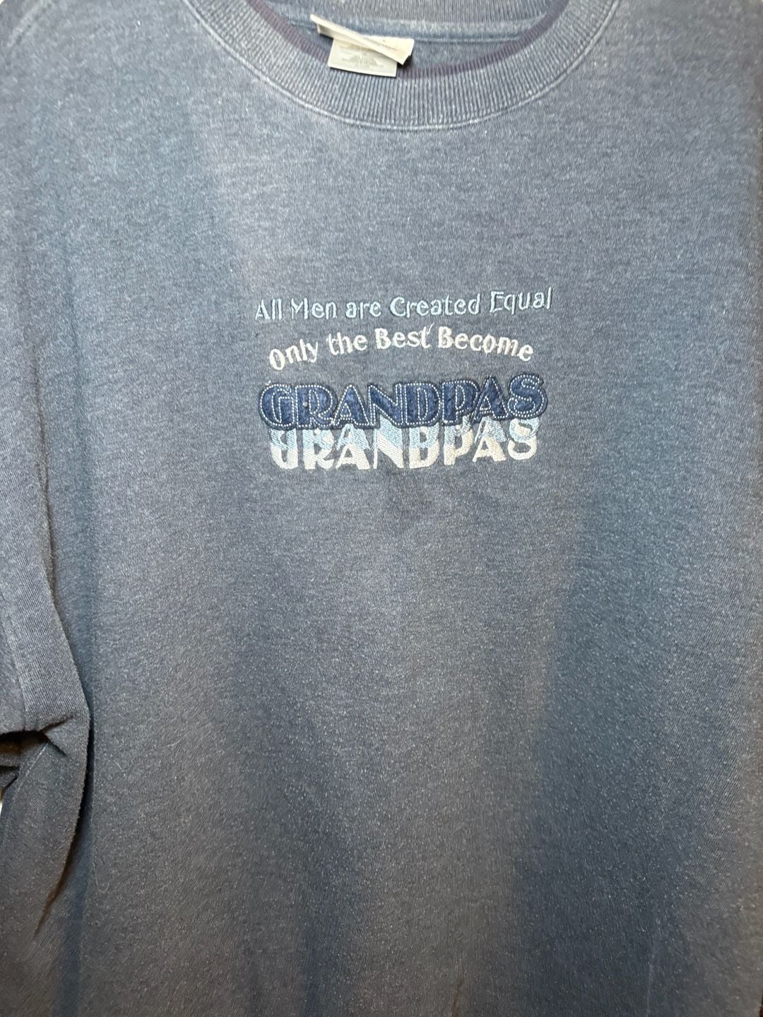 Vintage MC Sport Grandpa Embroidered Crewneck Sweatshirt Blue 2XL 3