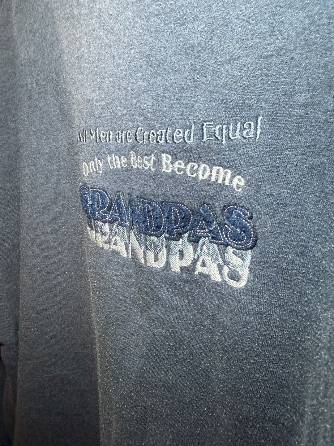 Vintage MC Sport Grandpa Embroidered Crewneck Sweatshirt Blue 2XL 5