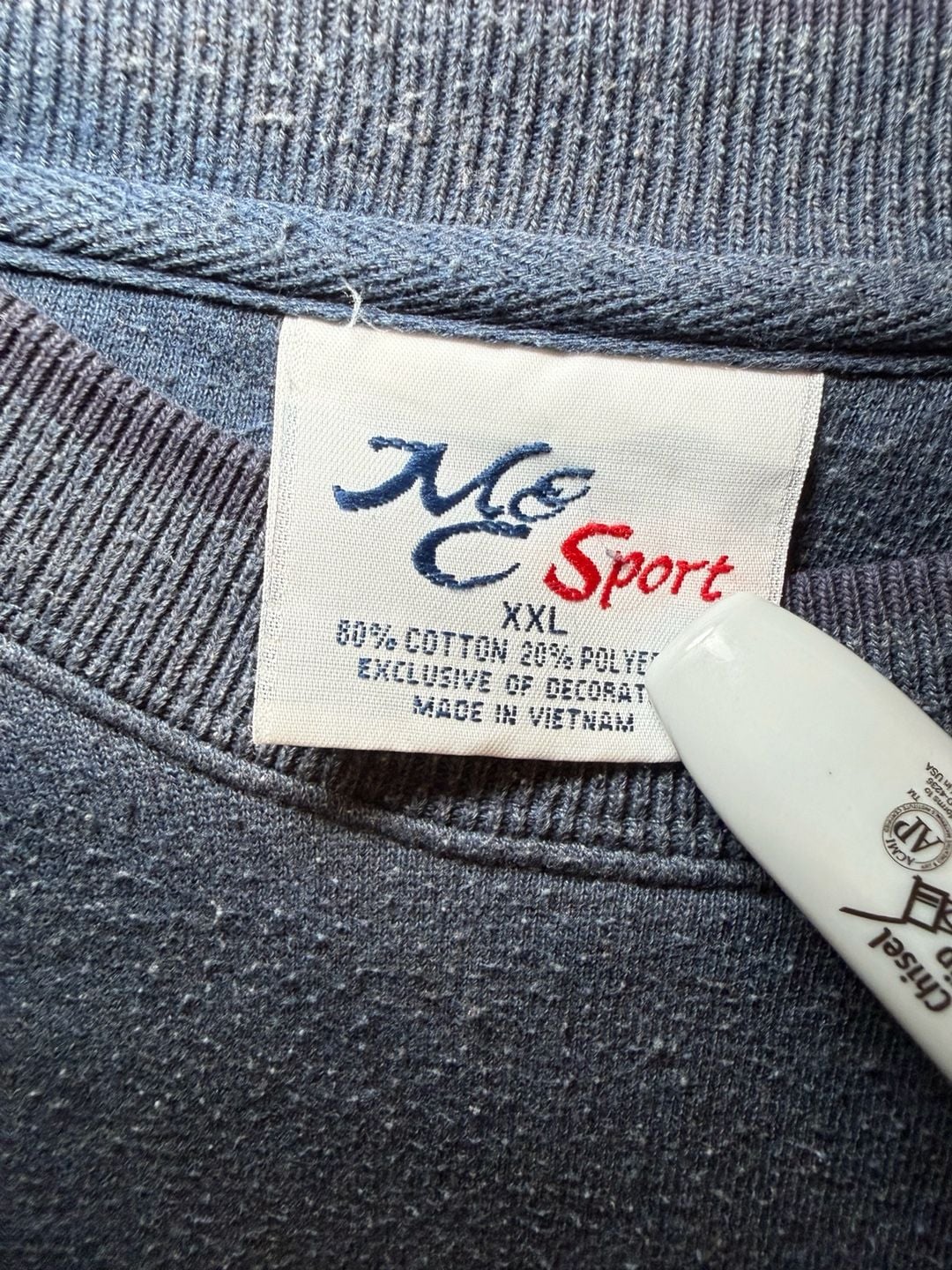 Vintage MC Sport Grandpa Embroidered Crewneck Sweatshirt Blue 2XL 7