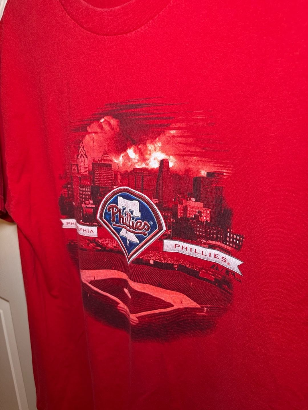 Majestic 2008 MLB Philadelphia Phillies Citizens Bank Park Stadium T-Shirt Large 9