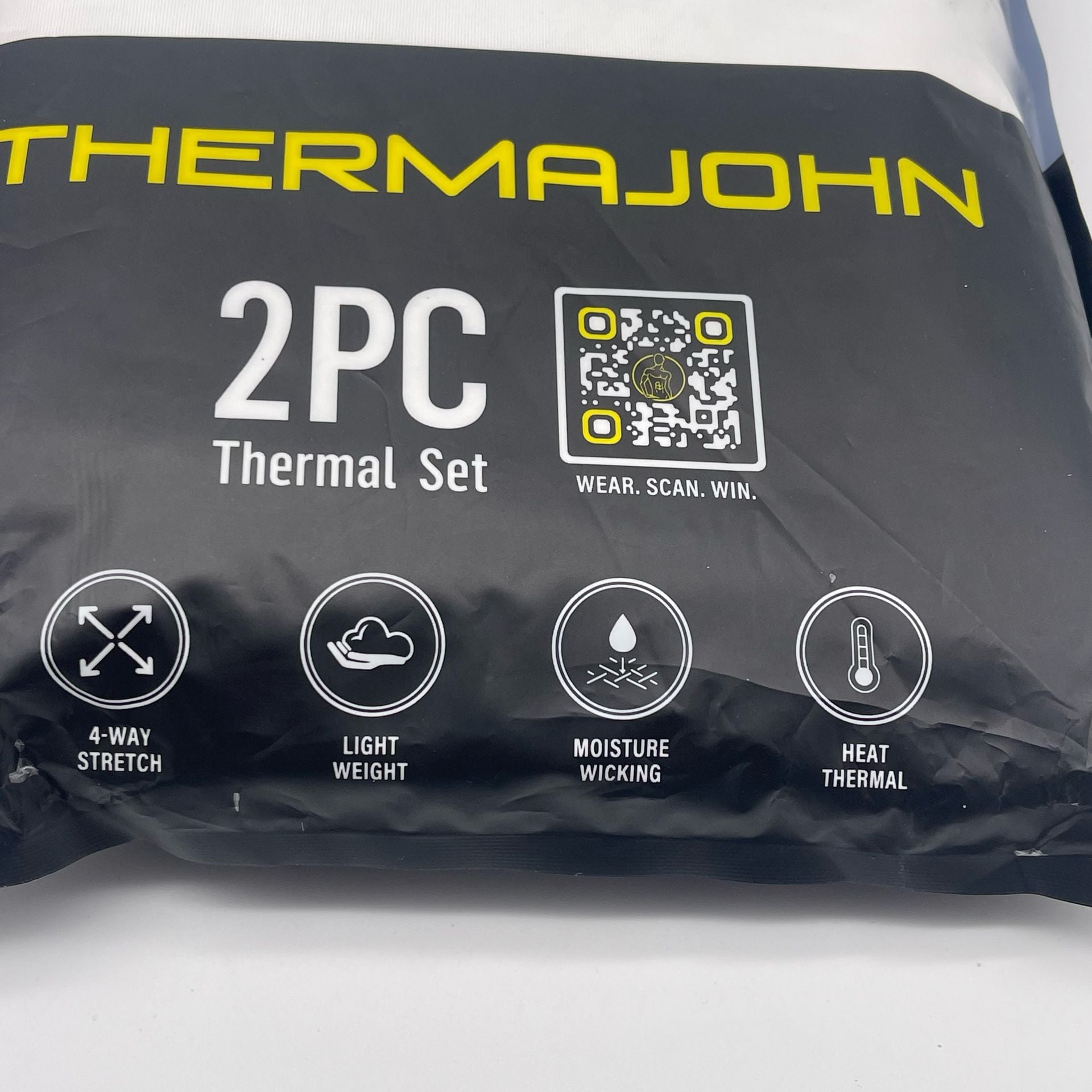 Thermajohn Men Crew Thermal Set White Medium 7