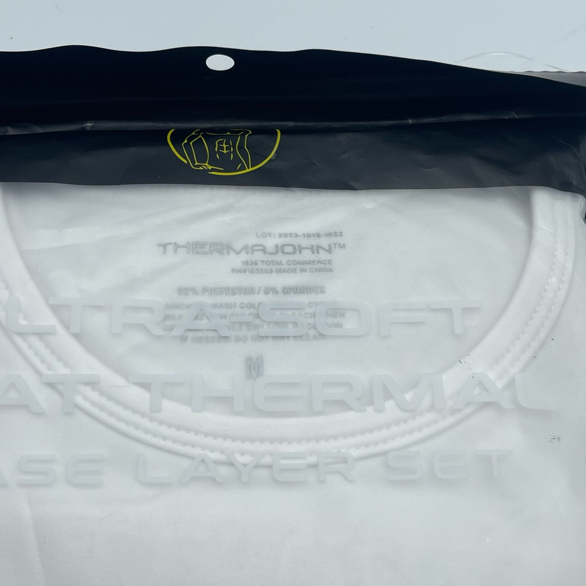Thermajohn Men Crew Thermal Set White Medium 8