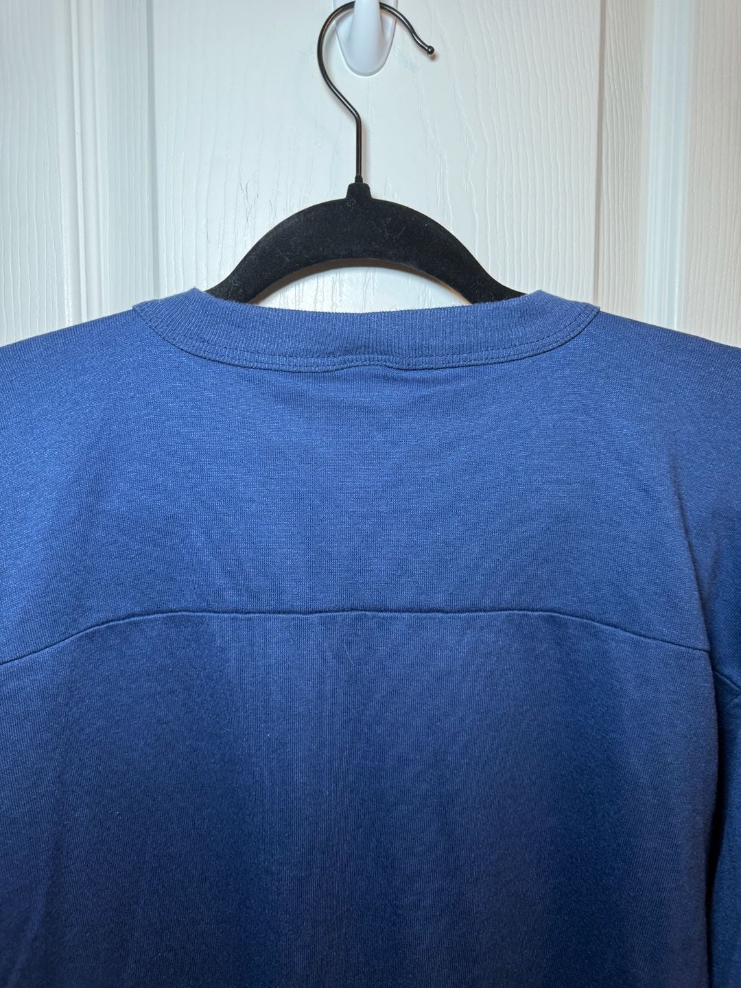 Vintage NFL New York Giants Graphic V-Neck T-Shirt Blue 10