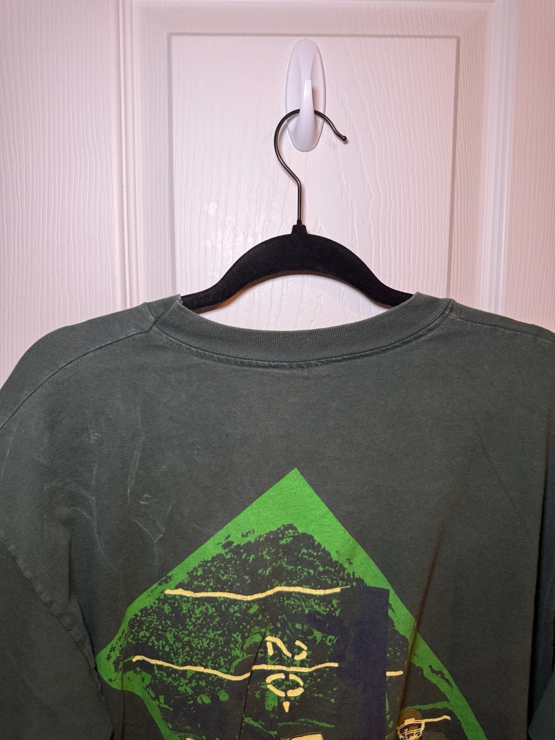 Vintage 90s Champion Notre Dame Fighting Irish Football Green T-Shirt XL 10