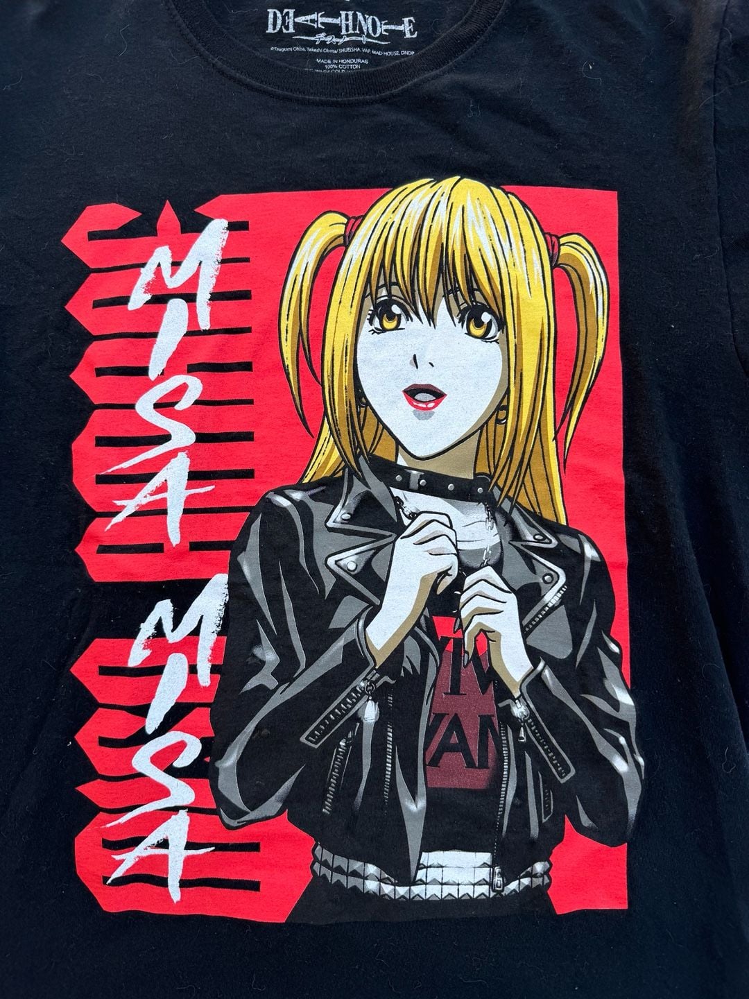 Death Note Misa Misa Anime Graphic T-Shirt Size S Black 3