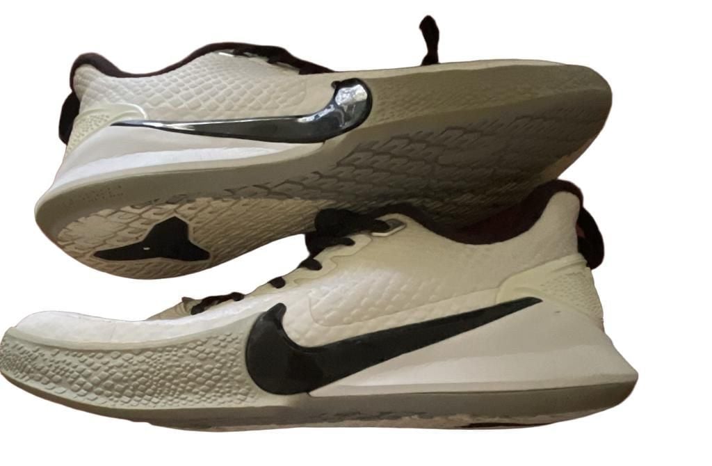 Nike Mamba Focus TB White Grey Black AT1214-100 Kobe Bryant Basketball Shoes Men's Size 7 8