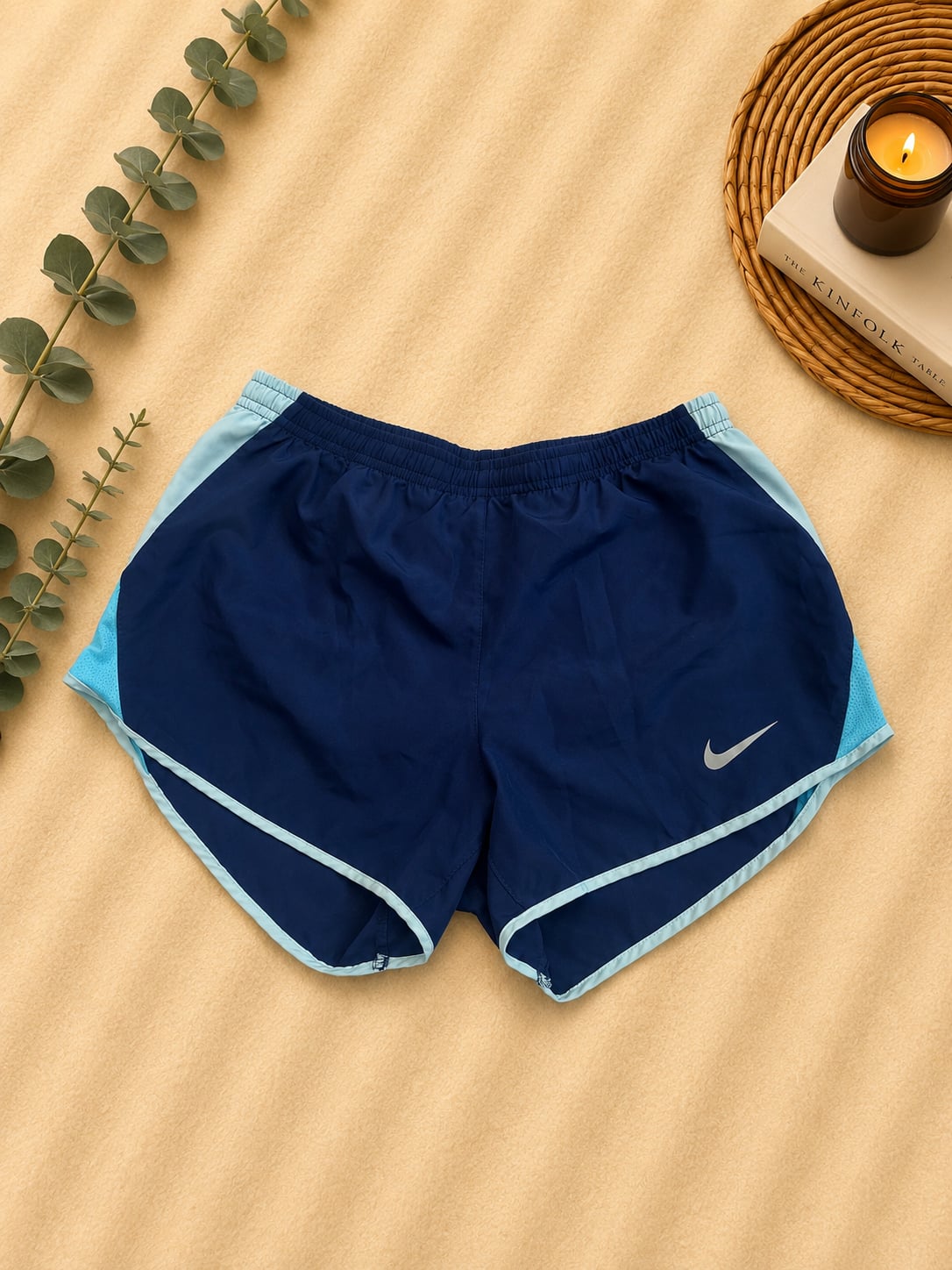 Nike Dri-FIT Women's Blue Running Athletic Shorts Size Small 2