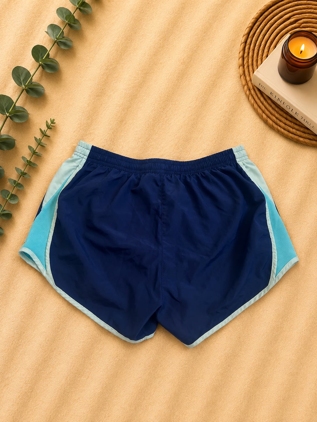 Nike Dri-FIT Women's Blue Running Athletic Shorts Size Small 3