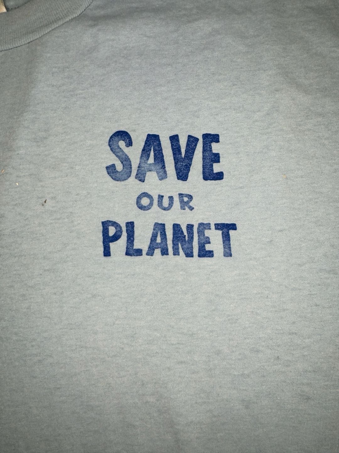 Hanes Heavyweight Save Our Planet T-Shirt Size XL Made in USA Vintage 4