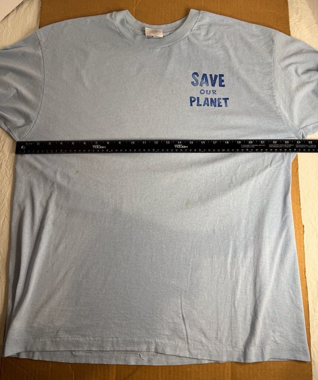 Hanes Heavyweight Save Our Planet T-Shirt Size XL Made in USA Vintage 11