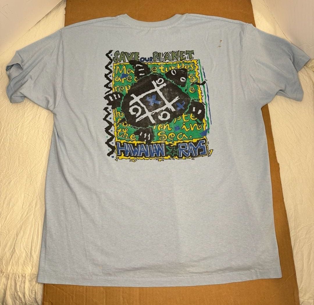 Hanes Heavyweight Save Our Planet T-Shirt Size XL Made in USA Vintage 2