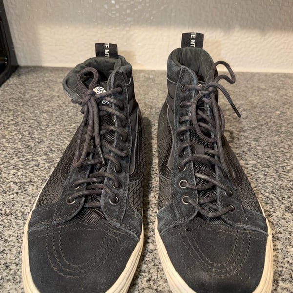 Vans Sk8-Hi 46 MTE DX Black Tact Suede High Top Shoes Men's Size 11