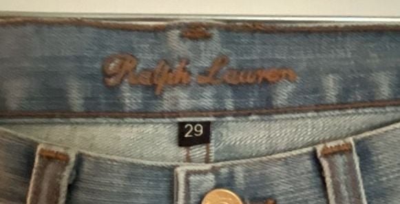 Ralph Lauren Women's Light Wash Straight Leg Jeans with Gold Polo Logo Size 29 3