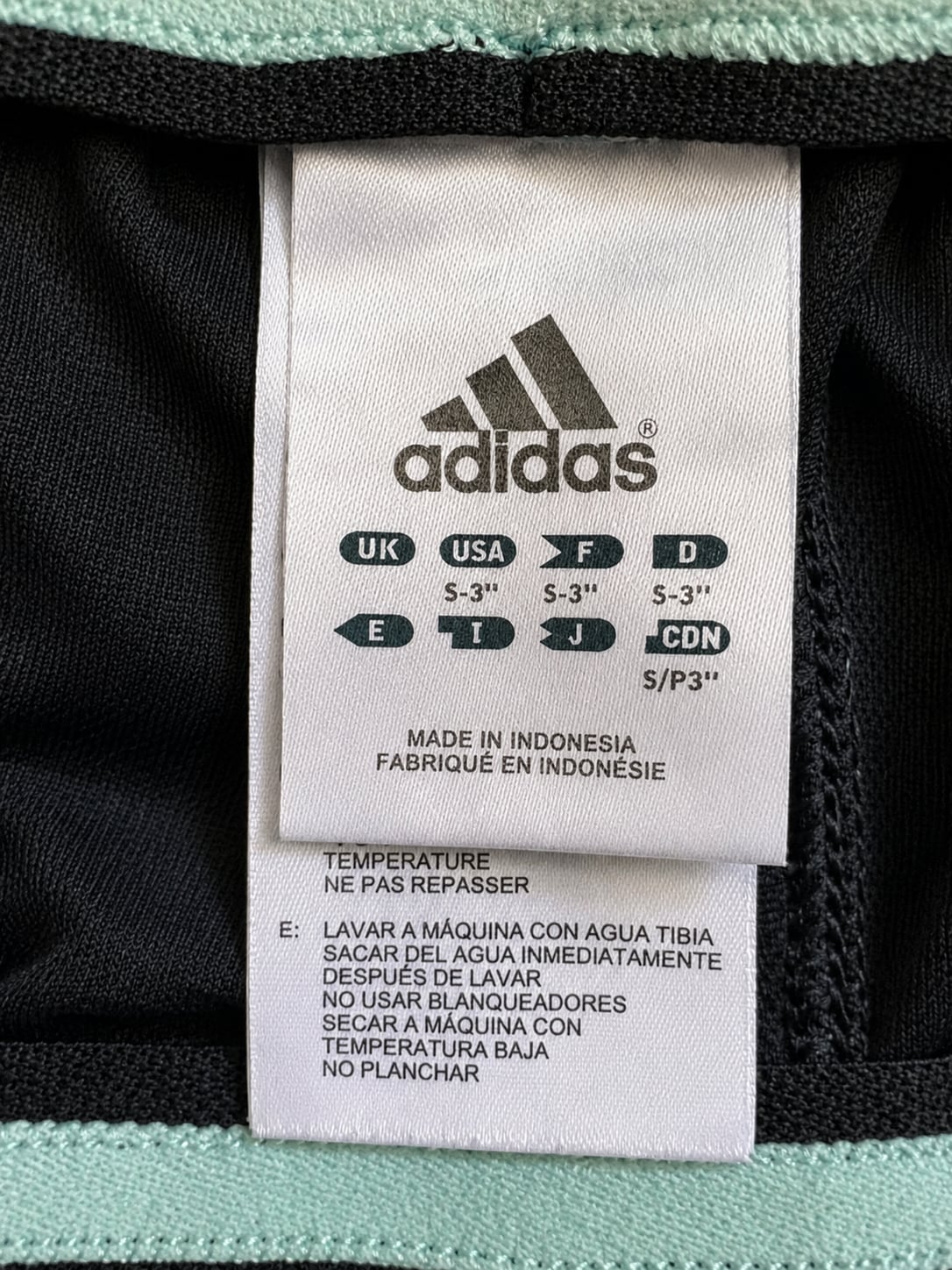 adidas Women's Grey Athletic Shorts with Mint Green Logo 4