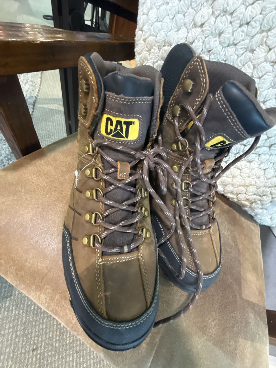 Caterpillar Threshold WP ST Steel Toe Work Boot, Men's Size 11 Medium, Real Brown 7
