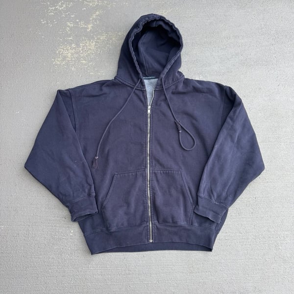 Brandy Melville Navy Blue Christy Zip Up Hoodie