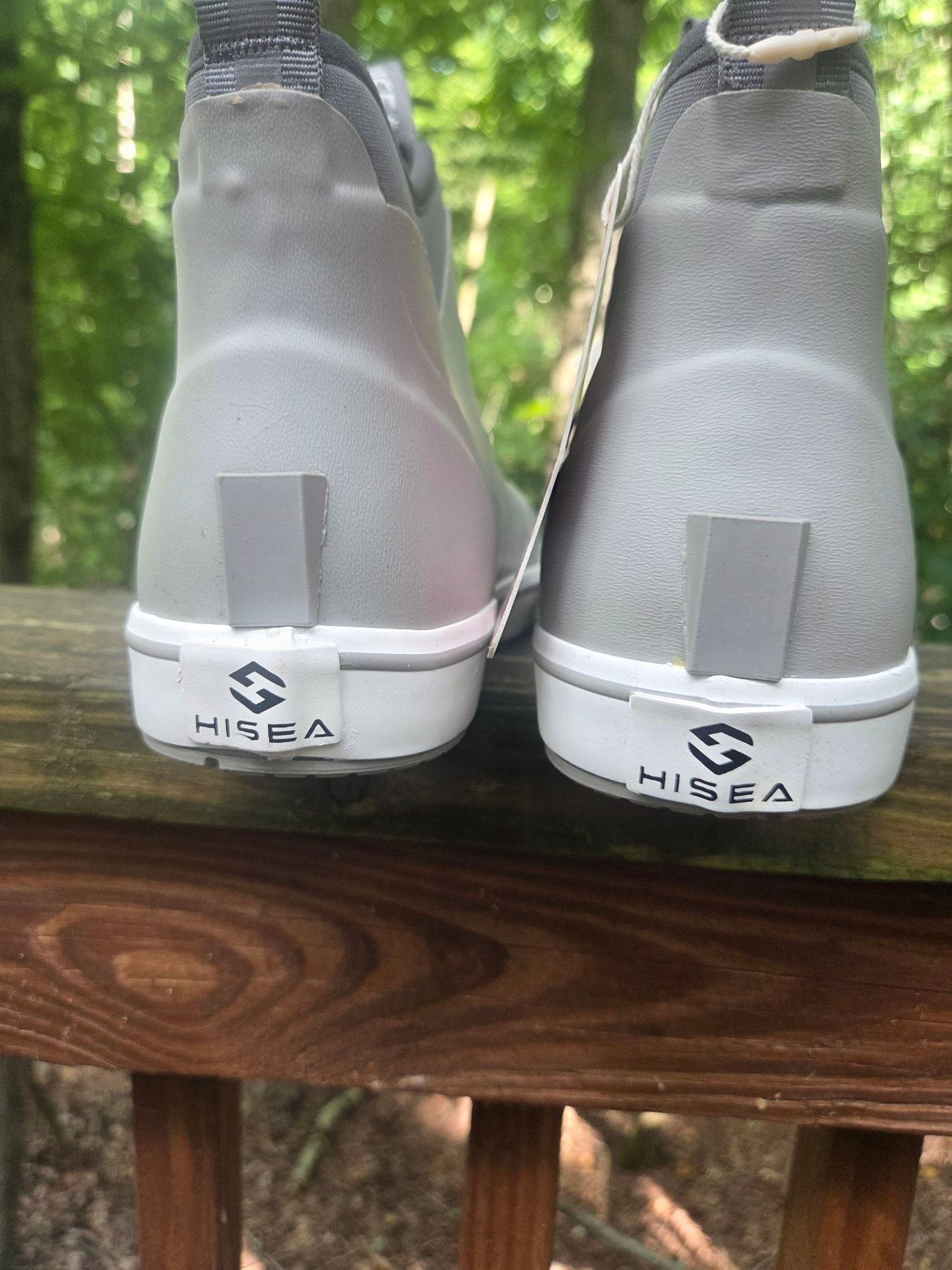 HISEA Childs Deck Boots, Grey, Size 4 5