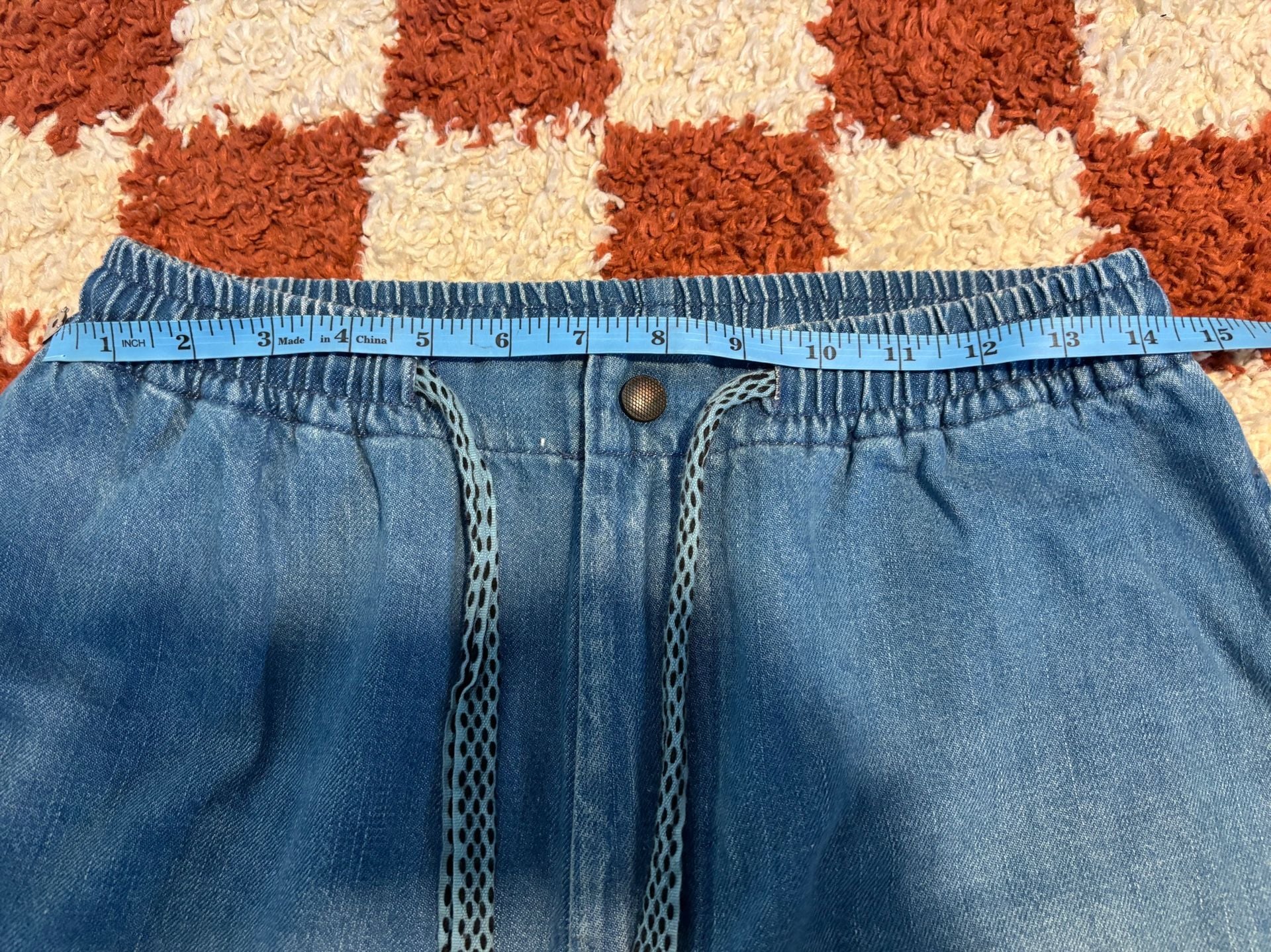Kapital Light Blue Patchwork Cotton Joggers Jeans 6