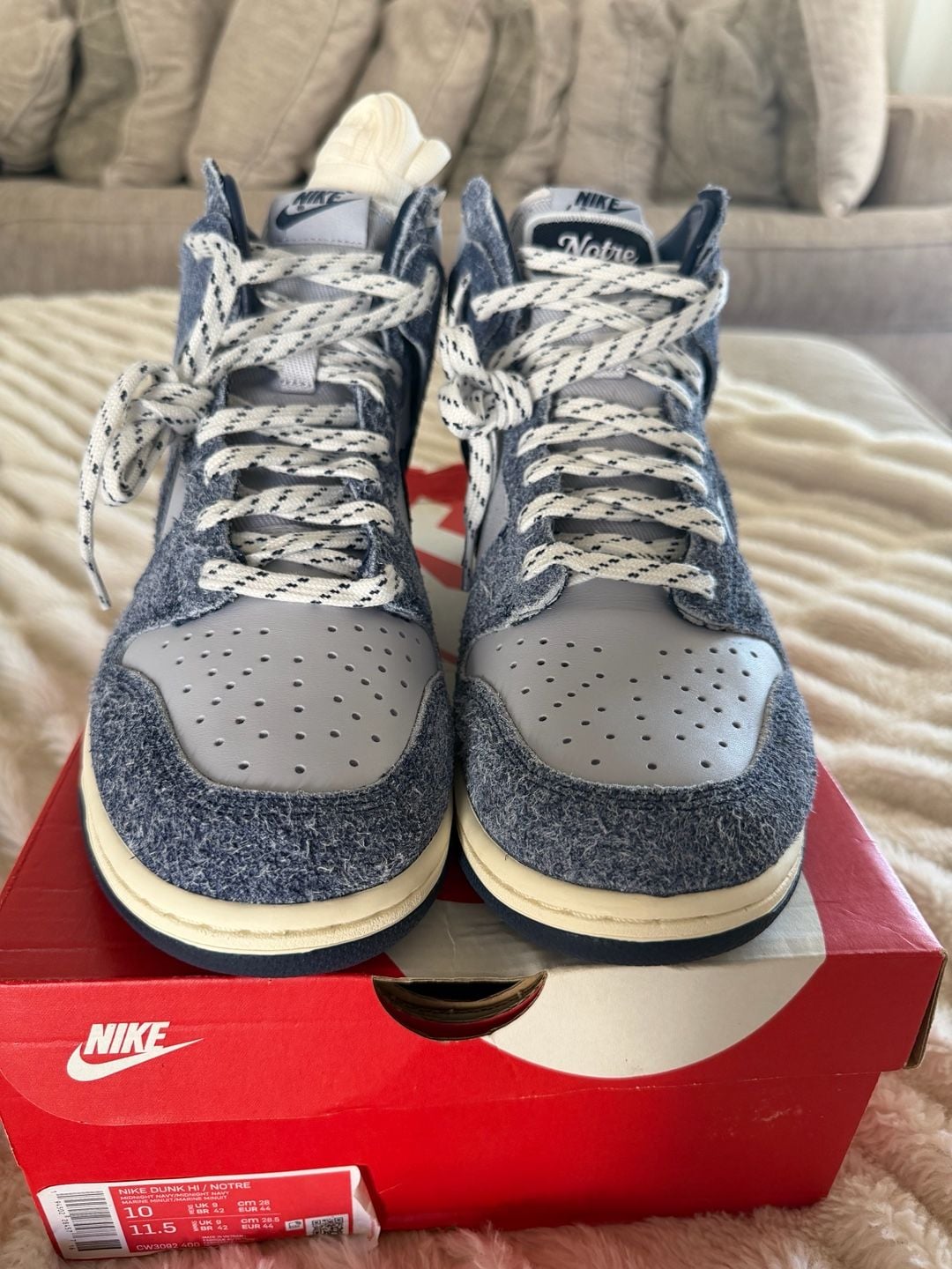 Nike Dunk High x Notre 'Midnight Navy' CW3092-400 5