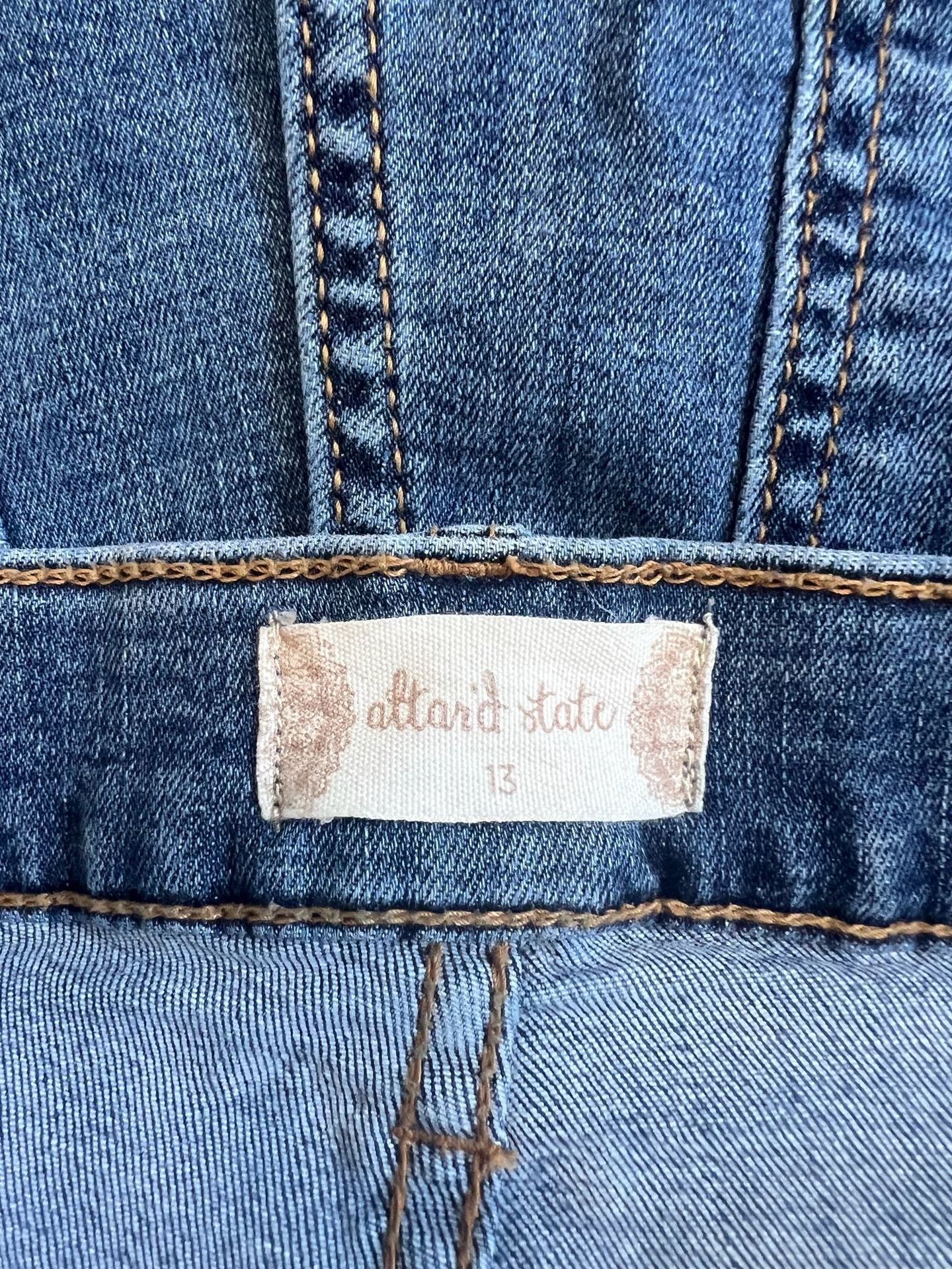 Altar'd State High Rise Cuffed Denim Shorts Size 13 5