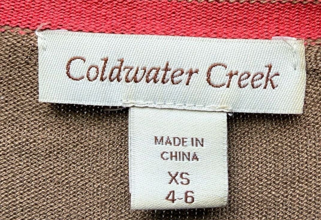 Coldwater Creek Women's 70% Silk 30% Cotton Rib-Knit Sweater XS 3