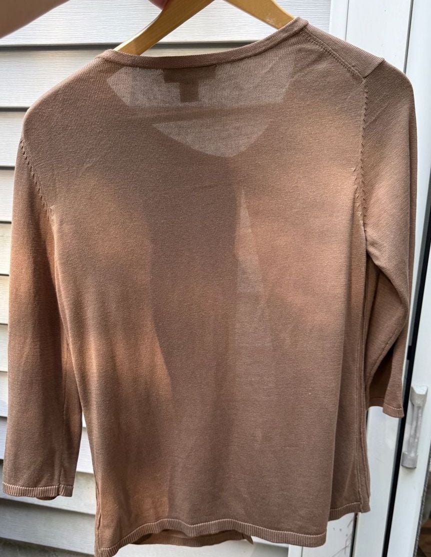 Coldwater Creek Women's 70% Silk 30% Cotton Rib-Knit Sweater XS 6